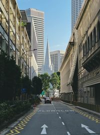 Street amidst buildings in city