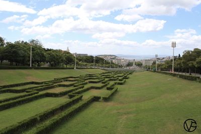 Scenic view of landscape against sky