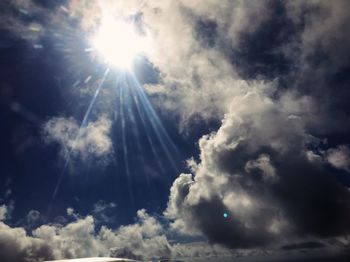 Low angle view of clouds in sky