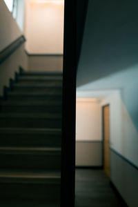 Low angle view of staircase in building