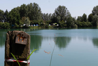 Lakes in the middle of crop fields on the padan plains