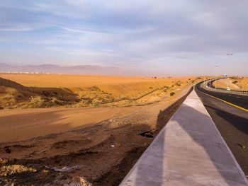 Scenic view of road against sky