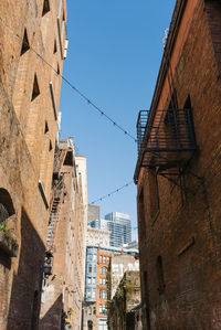 Seattle, washington, usa. march 2020. between the buildings near pioneer square you can see