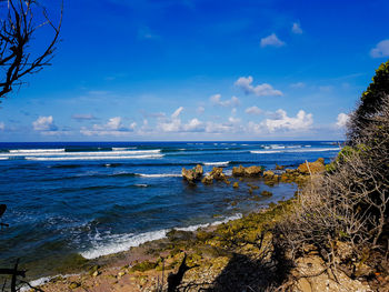 Scenic view of sea against sky