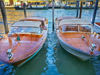 Boats in sea