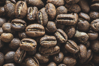 Full frame shot of coffee beans