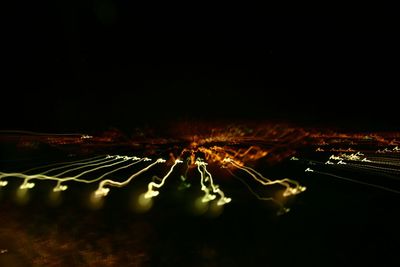 Illuminated cityscape at night