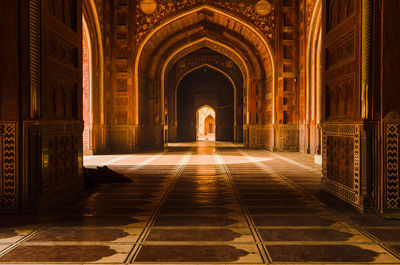 Corridor of historic building