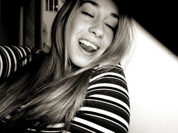 Portrait of smiling young woman