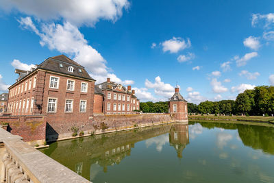 Reflection of building on water