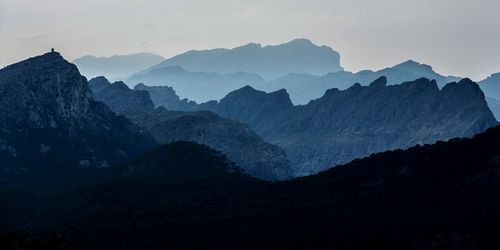 Scenic view of mountains