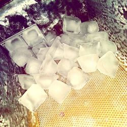 High angle view of ice cream