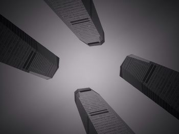 Low angle view of skyscrapers