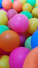 Full frame shot of multi colored balloons