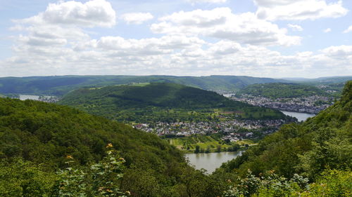 Famous view to four seas of rhine river from gedeonseck, boppard