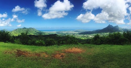 Scenic view of landscape against sky
