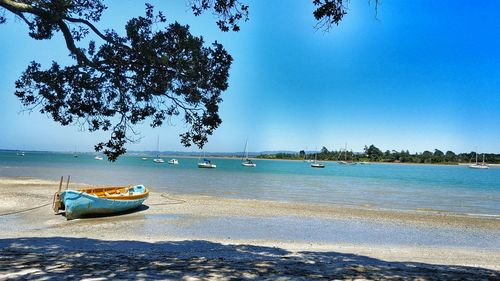 Boats in sea