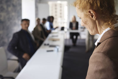 Businesswoman at meeting