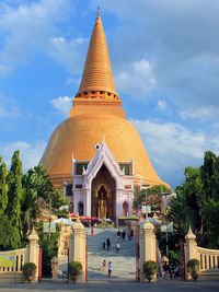 The world biggest  buddhist stupa in nakhon pathom