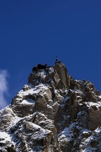 Snowcapped rocky mountain