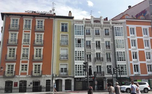 Buildings against sky in city