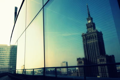 Low angle view of skyscrapers