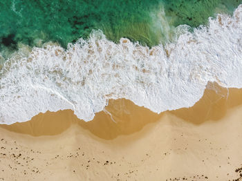 High angle view of beach