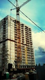 Low angle view of buildings against sky