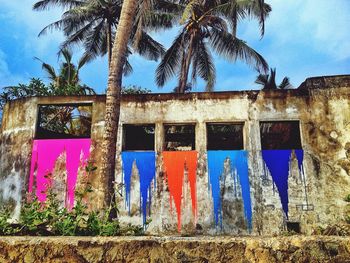 Built structure against blue sky