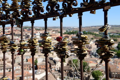 Close-up of chess pieces