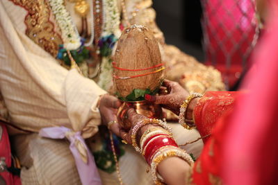 Low angle view of hands