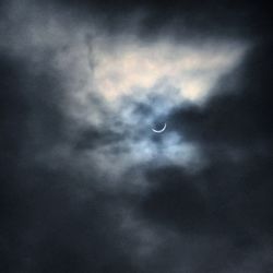 Low angle view of cloudy sky