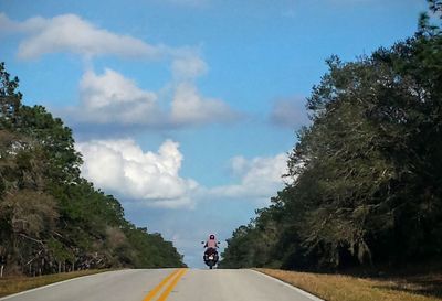Road passing through landscape