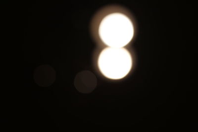 Defocused lights at night