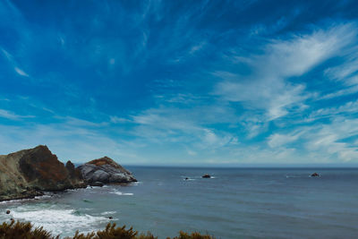 Scenic view of sea against sky