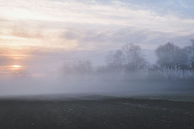 Scenic view of landscape against sky