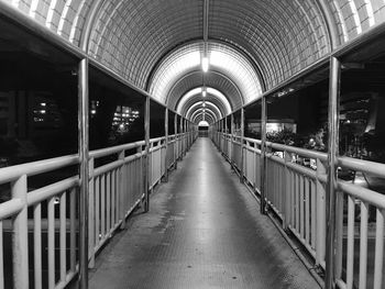 Empty corridor of building