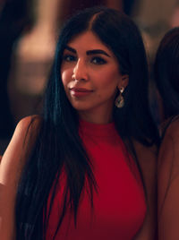 Portrait of beautiful young woman