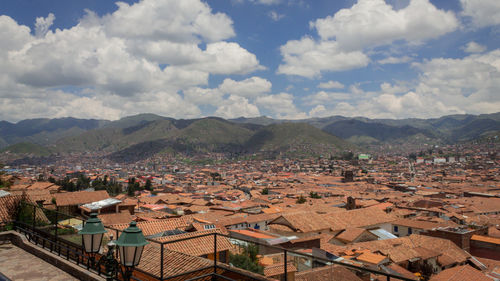 San blas viewpoint - high angle view of townscape against sky