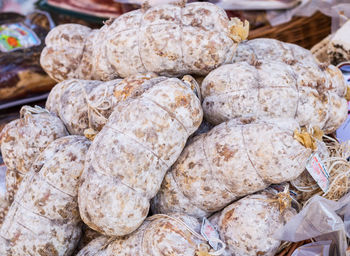 Close-up of food at market stall