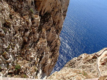 Rocks in sea