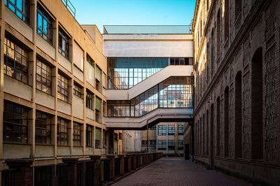 Industrial buildings in city, barcelona spain 