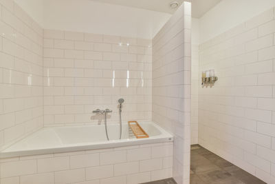 Interior of bathroom at home