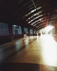 Interior of empty corridor