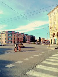 View of city street