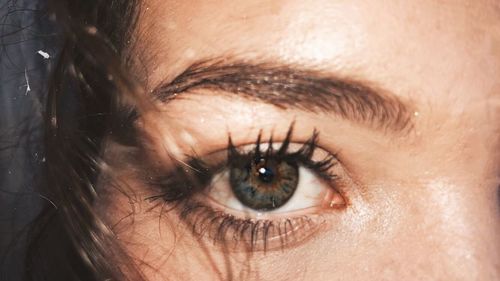 Close-up of woman eye