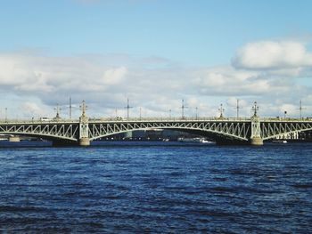 Bridge over river against sky