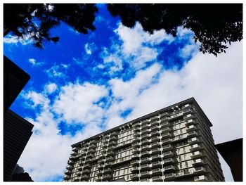 Low angle view of building against sky