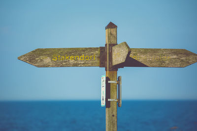 Wooden signpost