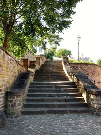 Stairs leading to built structure